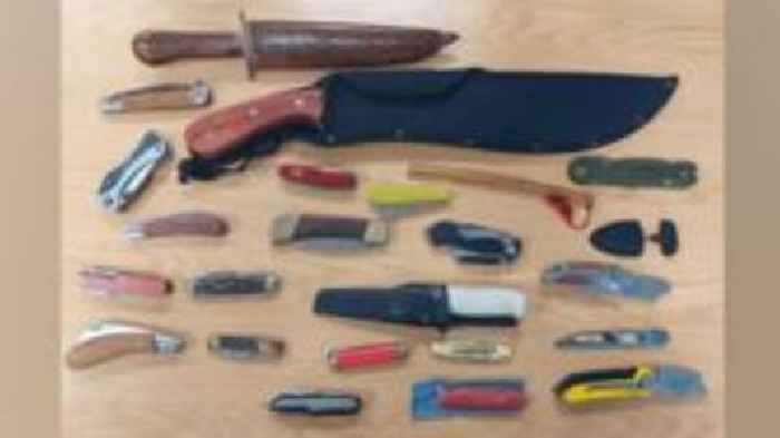 Boy hands in 24 knives during weapons amnesty