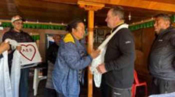 'Tears of joy' after defibrillator saves climber