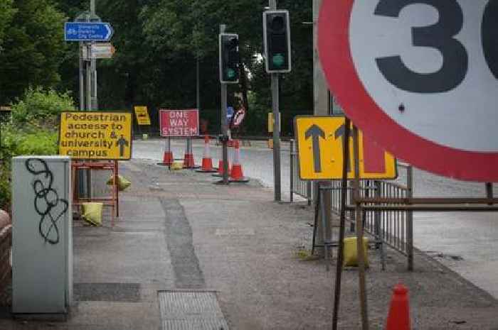 Nottingham's A52 Derby Road unusually quiet as one-way system brought in for roadworks