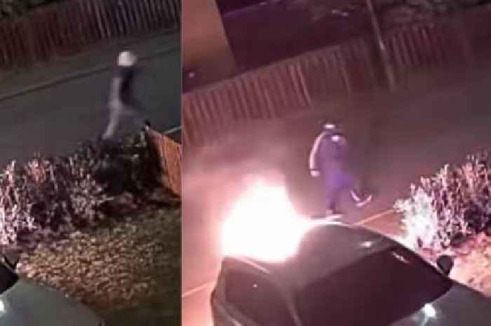 Balaclava thugs torch BMW in driveway of Scots family home