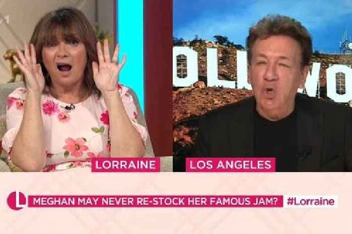 Lorraine star swipes at Meghan Markle before realising 'that sounds ruder than I thought'