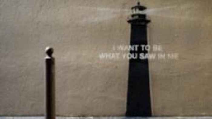 Banksy reveals lighthouse artwork - but keeps fans in dark about location