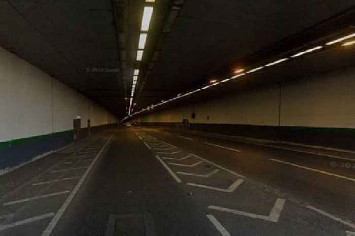 Moped rider taken to hospital after crash inside Medway Tunnel