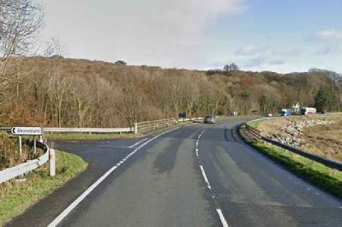 Police hunt red van driver after accident on major Dumfries and Galloway road