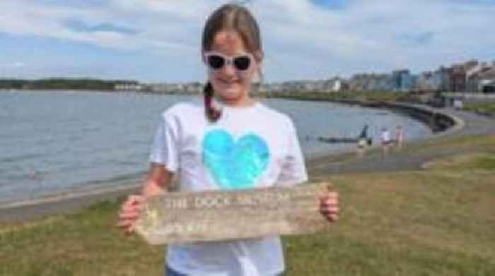 Missing museum sign found across Irish Sea