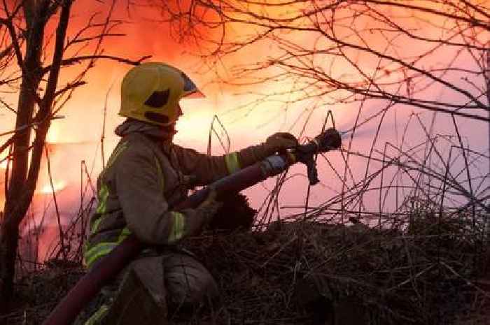 Eight crews tackle huge North Staffordshire woodland fire