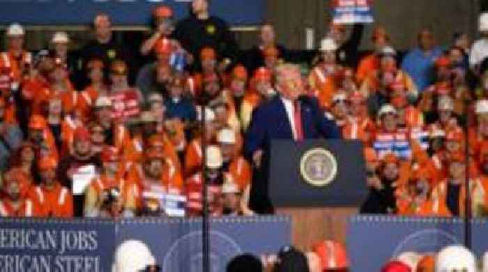 US to double tariffs on steel imports to 50%, Trump says
