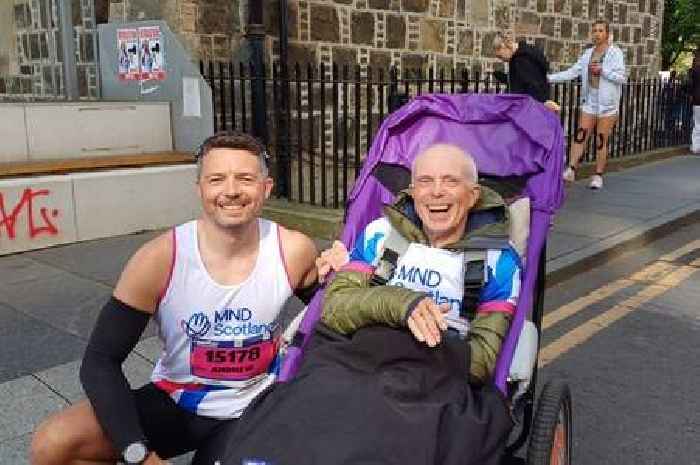 Dumfries father and son raise more than £4,000 for MND Scotland through marathon challenge