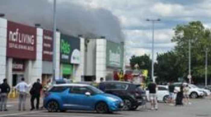 Firefighters tackling blaze at retail park