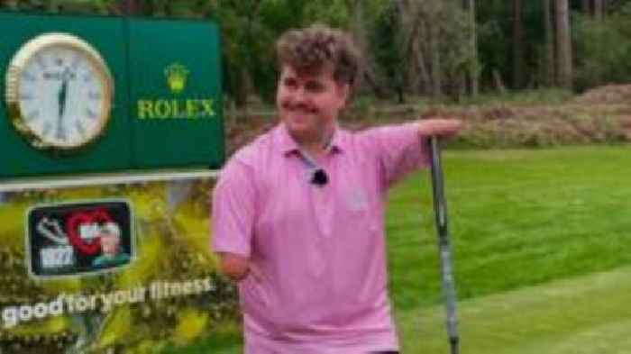 Man born with no hands says golf 'saved his life'