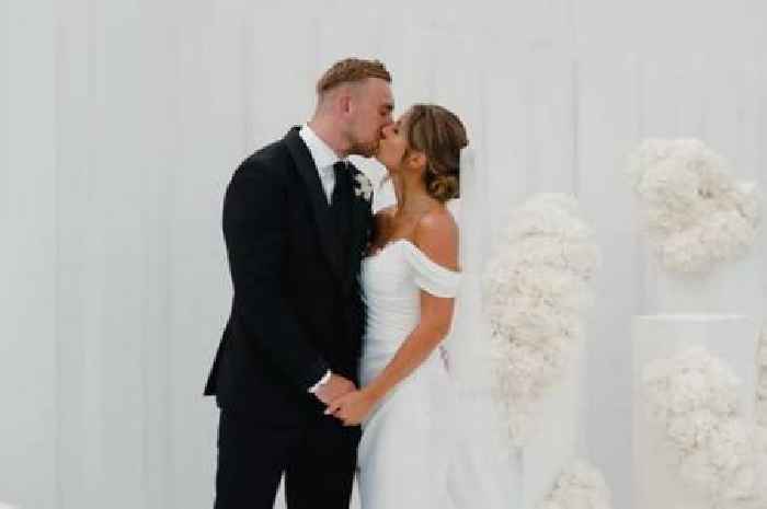 Dani Dyer and Jarrod Bowen share sweet first wedding snap after tying the knot in romantic ceremony