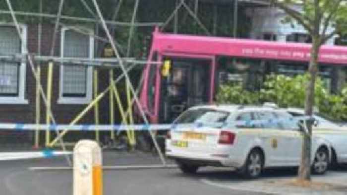City road still closed after bus collision