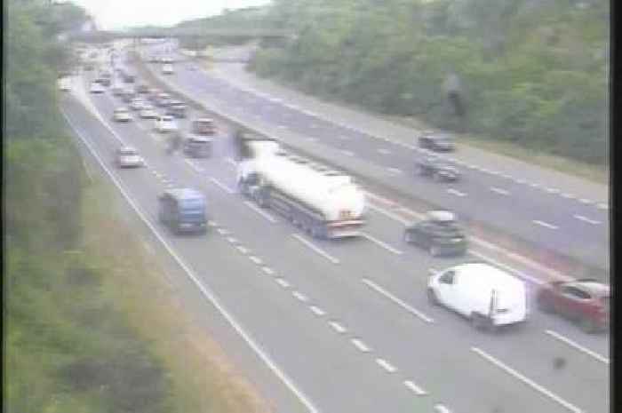 LIVE: M5 traffic stopped in Devon after fire breaks out
