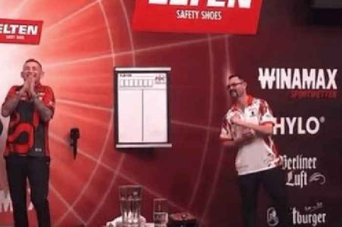 Darts host quickly apologises after Nathan Aspinall turns air blue during wild interview