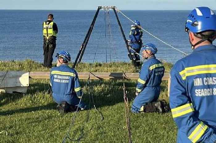 Three rescued in East Yorkshire coast incidents involving drifting dinghy and people cut off by tide