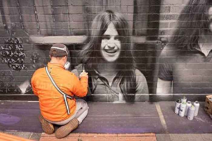 First look as incredible Black Sabbath mural in Birmingham city centre takes shape