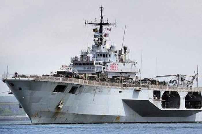 Military ships spotted off South West coast ahead of huge multi-national training exercise