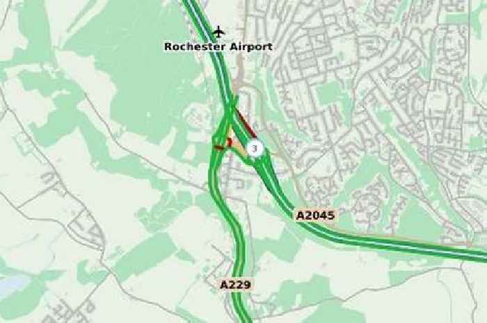 Kent M2 live traffic updates as two lorry accident partially blocks slip road