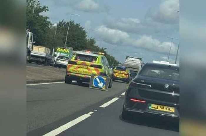 Live A500 updates after crash between car and lorry
