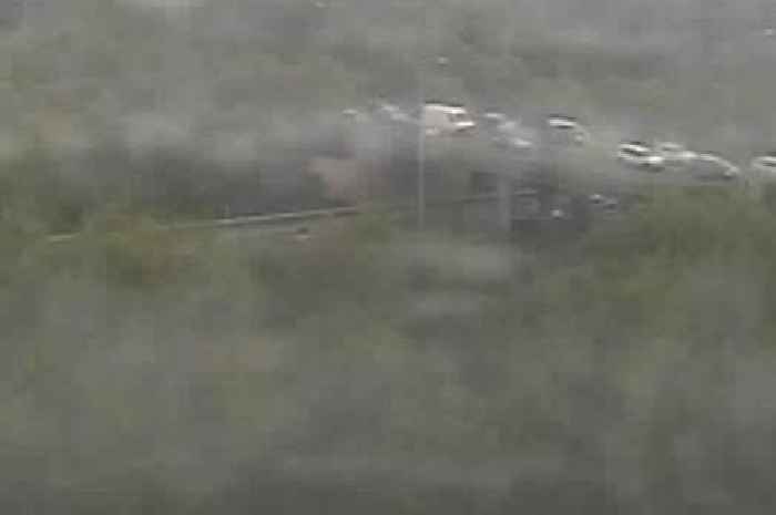 Kent M2 live updates as car and lorry crash partially blocks roundabout