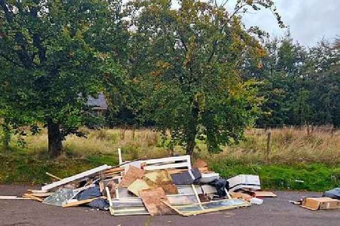 Fly-tipper's terrible excuse for waste dumped at picnic spot