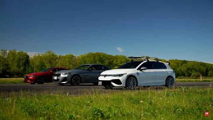 2025 Mercedes-AMG CLA 45 Drags Volkswagen Golf R and BMW M240i, Someone Is Gapped Hard 