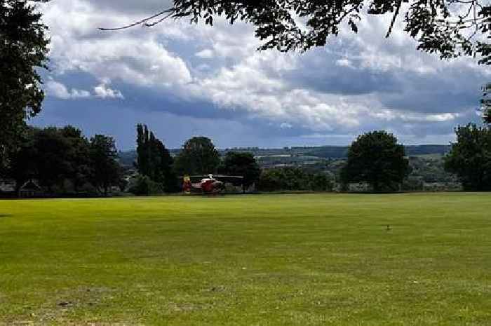 Live updates as air ambulance lands on Stoke-on-Trent field and police at scene