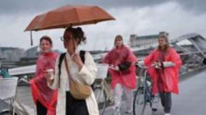 Thunderstorm warning issued for large parts of England and Wales