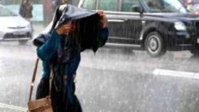 Thunderstorm warning issued for parts of England and Wales