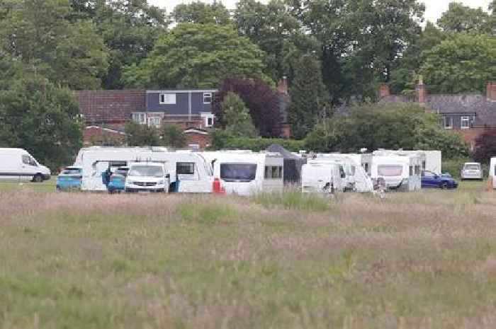 Travellers pitch up on popular family park near Birmingham rugby club