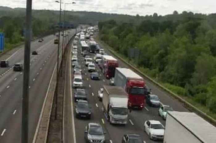 Live M25 traffic updates as car fire causes 'severe' delays near Godstone