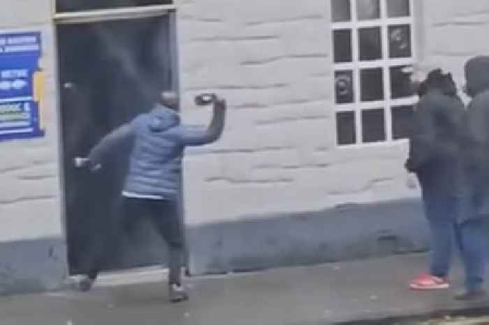 Footage captures terrifying football thugs in bar rampage as fans now banned from games