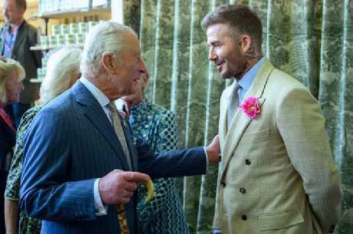 King Charles' clear message to Prince Harry as he awards David Beckham knighthood