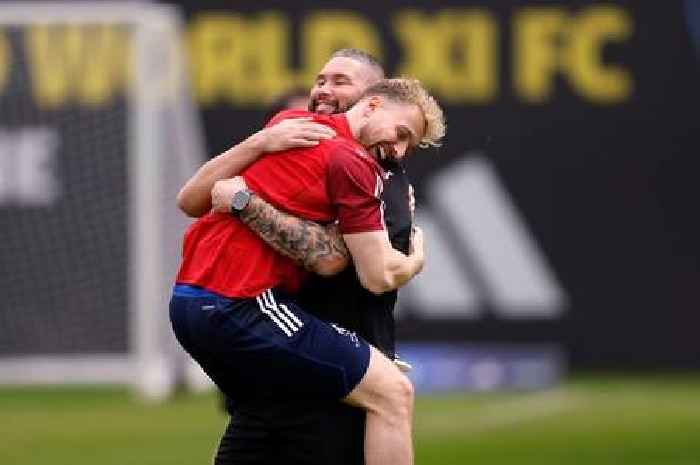 Sam Thompson 'in tears' during Soccer Aid challenge as Tony Bellew comes to the rescue