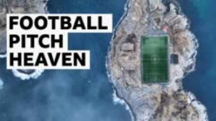 The stunning football pitches hiding in the Arctic Circle