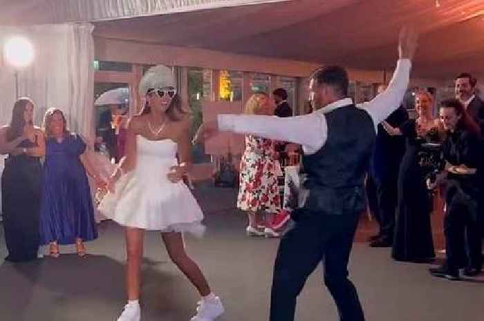 Nick Knowles' wife Katie Dadzie stuns as pair hit dancefloor after wedding