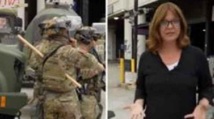 BBC on the ground as National Guard set up in Los Angeles