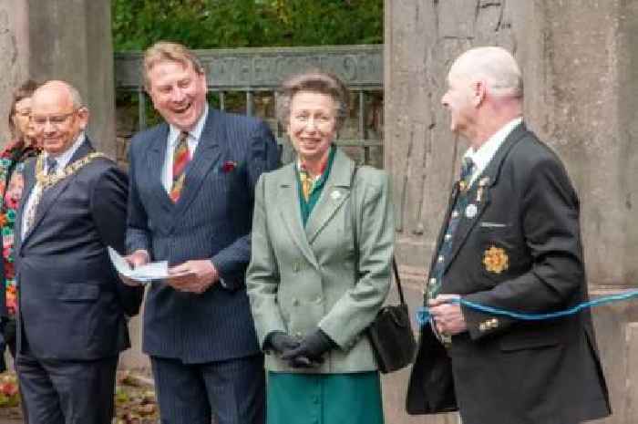 Princess Anne spotted in Edinburgh for unveiling of monument for late Queen