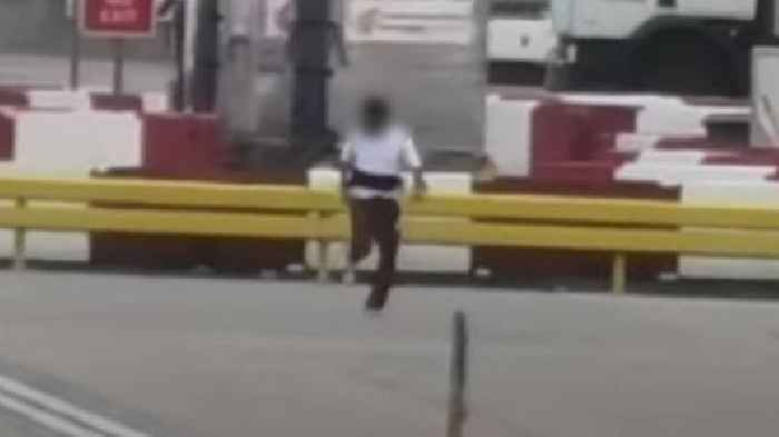 Man chased on tarmac at Heathrow Airport near moving aircraft