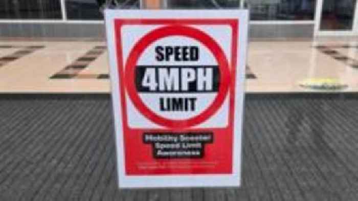 Mobility scooters face shopping centre speed limit