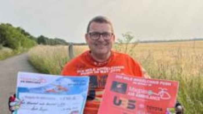 Dad hopes to travel 300 miles in his wheelchair