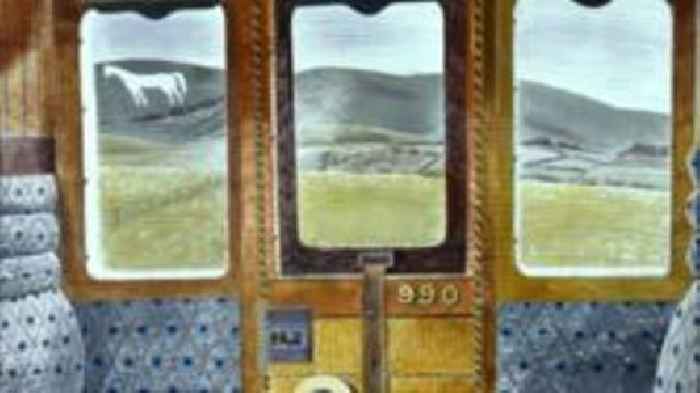 Train window view voted most-loved UK railway art