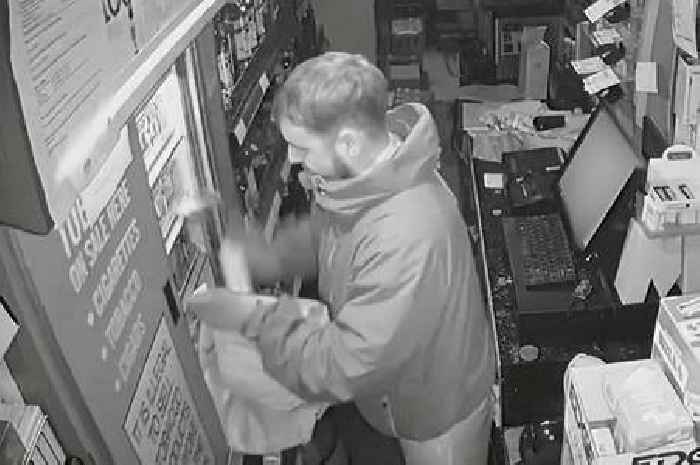Moment bungling burglar uses shopping basket as £8k Midland theft goes wrong