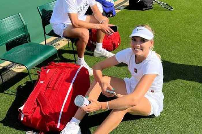Katie Boulter followed by man in car at Queens after meeting tennis star fiancé