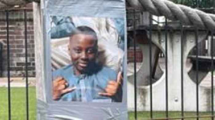 Dad visits scene after son, 14, stabbed to death