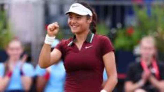 Relaxed Raducanu wins on 'home turf' at Queen's