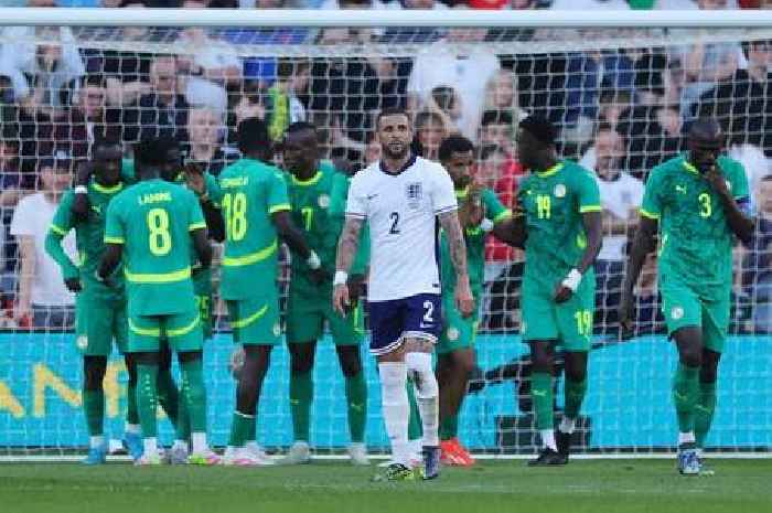 England fans moan at 'absolutely finished' Kyle Walker after Senegal equaliser