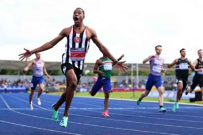 Team GB sprinter Zharnel Hughes eyes 'super fast' record-breaking run and home hat-trick
