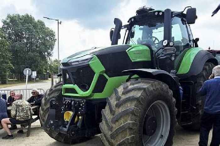 Jeremy Clarkson spotted flogging new Lamborghini tractor at Cambridgeshire sale