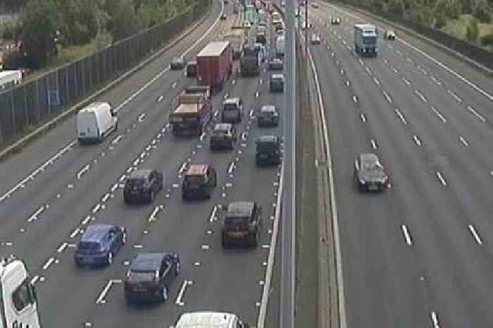 Surrey M25 live updates with two lanes shut and long delays after crash near Chertsey